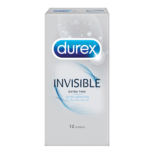 Durex Invisible Extra Thin Condoms 12 Pack