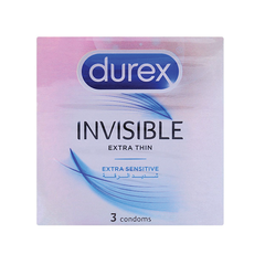 Durex Invisible Extra Thin Condoms 3 Pack